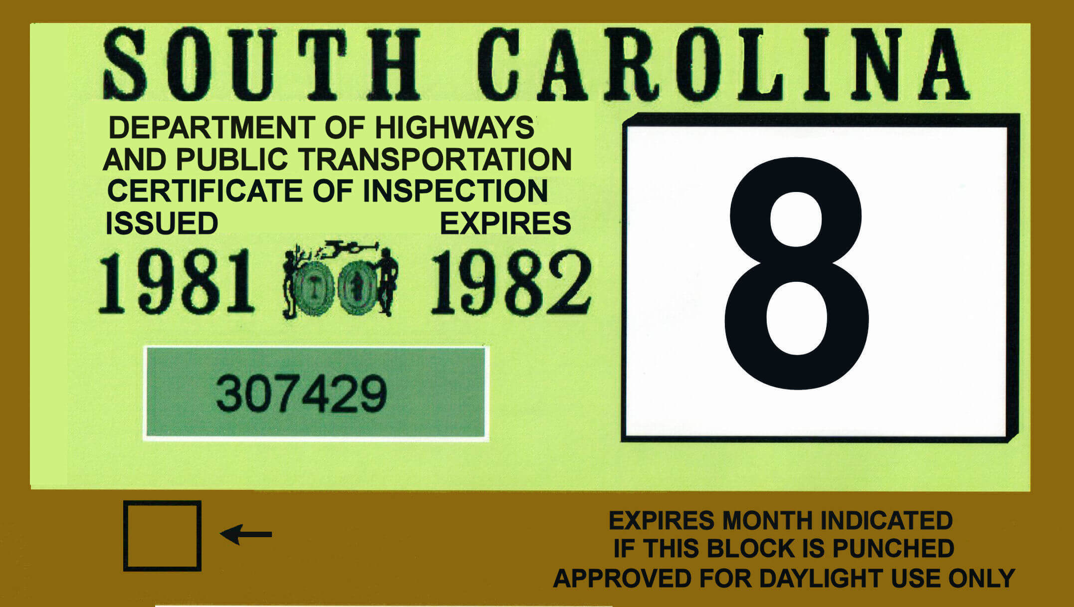 (image for) 1981 SC Inspection